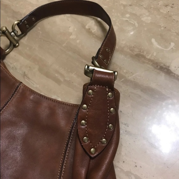 Brown Leather Shoulder Bag - Picture 3 of 5